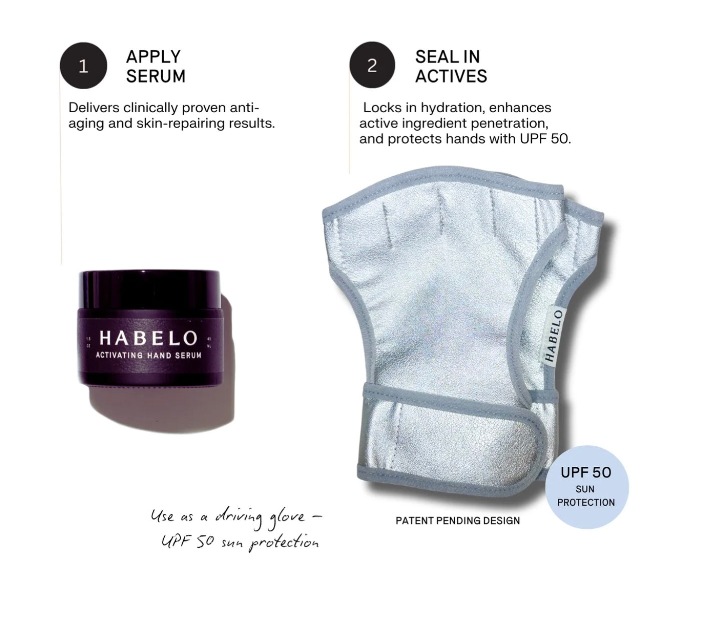 The Power Pair Luxe Silver Edition: Activating Hand Serum + Treatment-Boosting Gloves